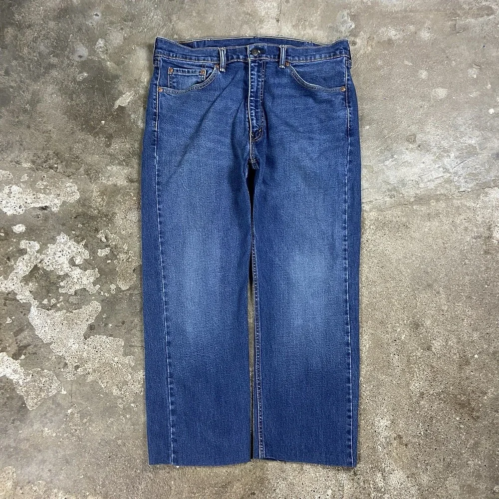 Levi's 505 Jeans Size 38x26 Blue Denim Medium Wash Classic Straight Leg Fit